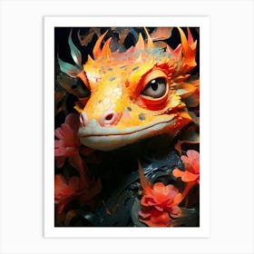 Lizard Head Art Print