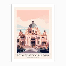 The Royal Exhibition Building Melbourne Australia Travel Poster Art Print