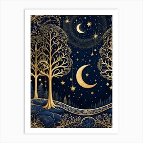 Night Sky With Stars Art Print