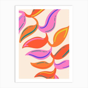 Abstract Leaves 1 Art Print