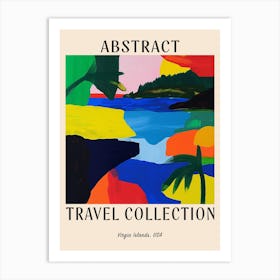 Abstract Travel Collection Poster Virgin Islands Us 1 Art Print