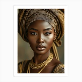 African Beauty 3 Art Print