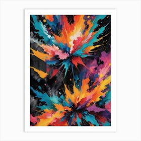 Colorful Explosion 1 Art Print