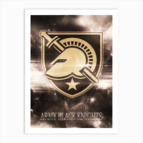 Army Black Knights Art Print