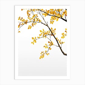 Autumn Leaves On A Tree Art Print