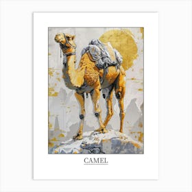 Camel Precisionist Illustration 2 Poster Art Print