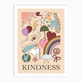Kindness Blush Art Print