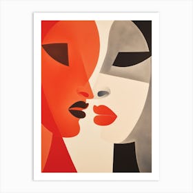 'The Kiss' 1 Art Print