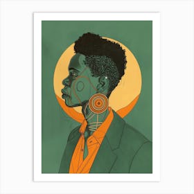 Portrait Of A Black Woman 18 Art Print