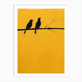 Birds On A Wire 8 Art Print