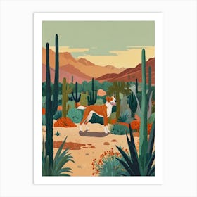 Cactus Dog 1 Art Print