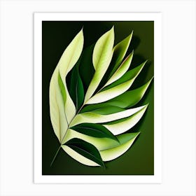 Willow Leaf Vibrant Inspired 2 Art Print