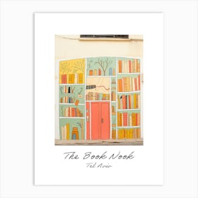 Tel Aviv The Book Nook Pastel Colours 3 Poster Art Print