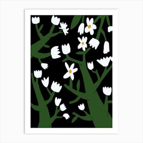 Tiny White Blossom Art Print
