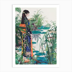 In The Garden Rikugien Gardens Japan 1 Art Print