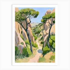 Cypress Trees 3 Art Print