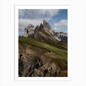 Dolomites views at Seceda Art Print