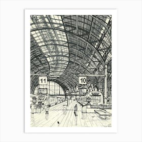 Barcelona France Station Art Print