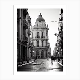Valencia, Spain, Mediterranean Black And White Photography Analogue 6 Art Print