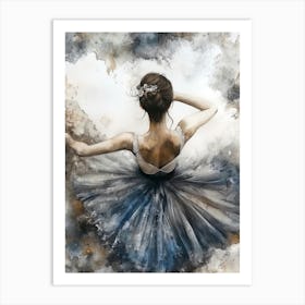 Ballerina art 1 Art Print