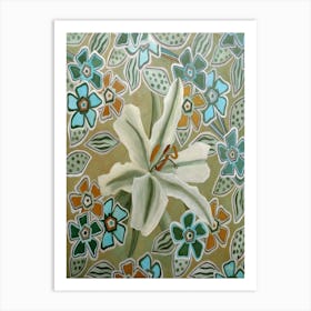 Flower Tessellation Art Print
