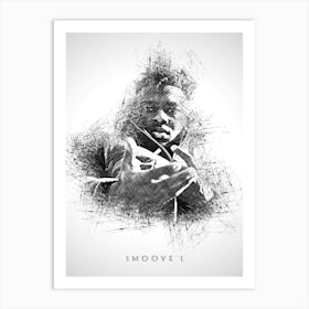 Smoove L Rapper Sketch Art Print