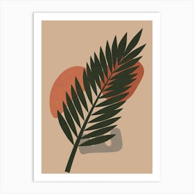 Boho Palm Leaf Art Print