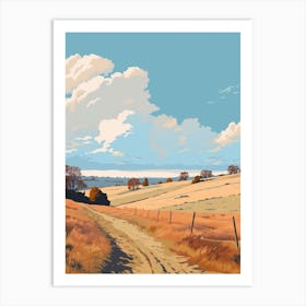 The Ridgeway England 4 Hiking Trail Landscape Art Print