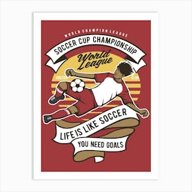 Soccer Cup Championship 1 Art Print