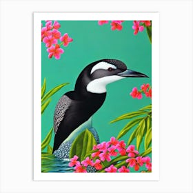 Common Loon Tropical bird Art Print