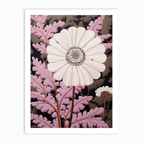 Flower Illustration Cineraria 1 Art Print