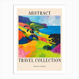 Abstract Travel Collection Poster Dominica 1 Art Print