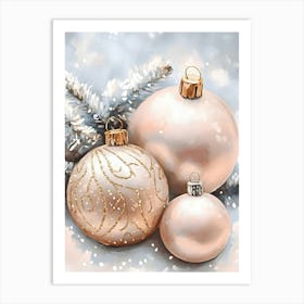 Christmas Ornaments 11 Art Print