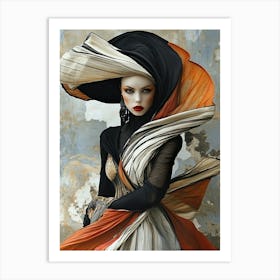 Neo-Deco Fantasy Elegance # 1 Art Print