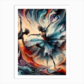 Abstract Float Color Visual 27 Art Print