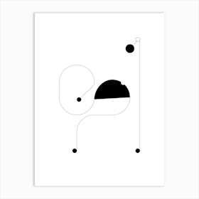 Minimalist snail poster Art Print