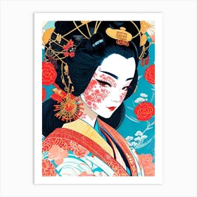 Geisha 100 Art Print