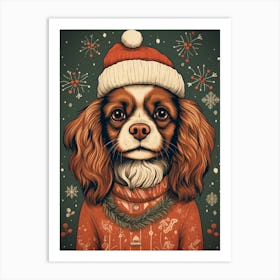 Christmas Dog Art Print