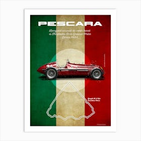 Pescara, Alfa Romeo Vintage Art Print