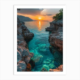 Sunset In Croatia 3 Art Print