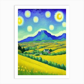 Beautiful Starry Night 1 Art Print