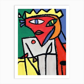 The red face general Art Print