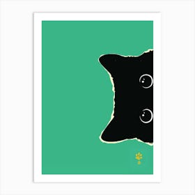 Black Cat Ii Art Print Art Print