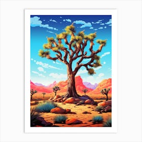 Joshua Tree In Nat Viga Style (2) Art Print