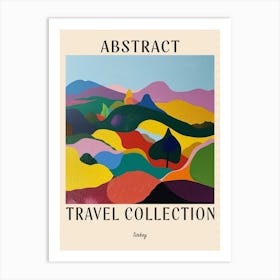Abstract Travel Collection Poster Turkey 3 Art Print