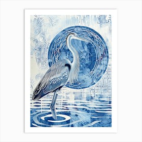 Blue Heron 19 Art Print