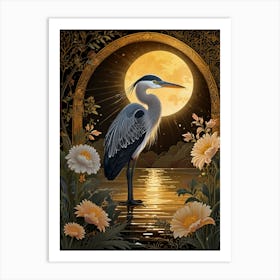 Blue Heron 1 Art Print