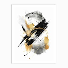 Abstract Brushstrokes 30 Art Print