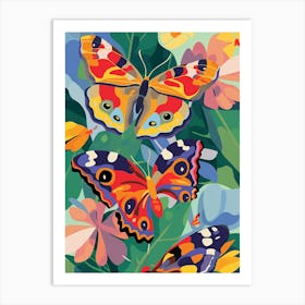 Butterflies In The Garden Art Print