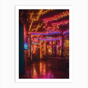 Neon Lights 0 (2) Art Print